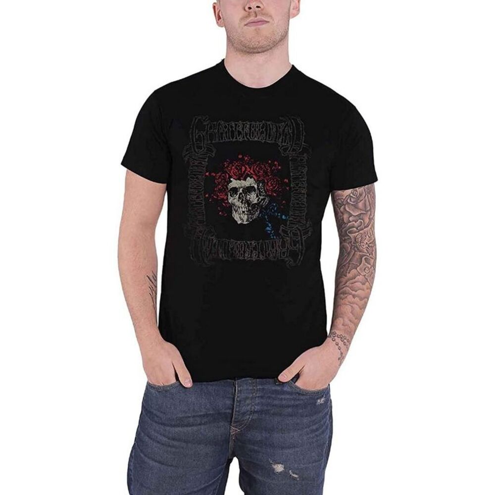 Grateful Dead Unisex Adult Bertha With Logo Box T-Shirt / Black